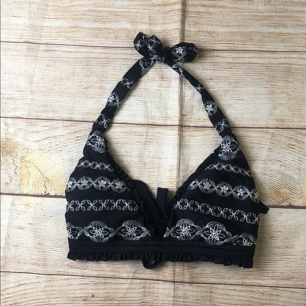 BECCA Black‎ and White Bikini Top